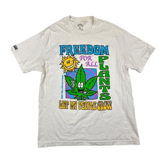 1800 Paradise - Let My People Grow Tee in White - Picture 1 of 4